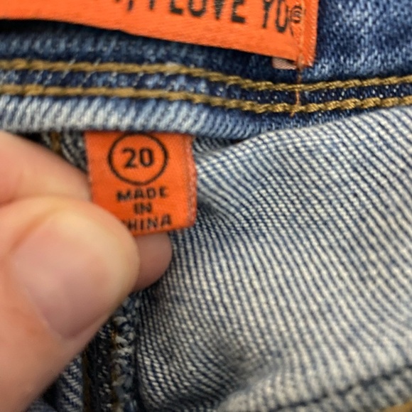 Wax Jean “Butt, I Love You” Distressed Skinny Jeans Size 20 - Picture 6 of 9